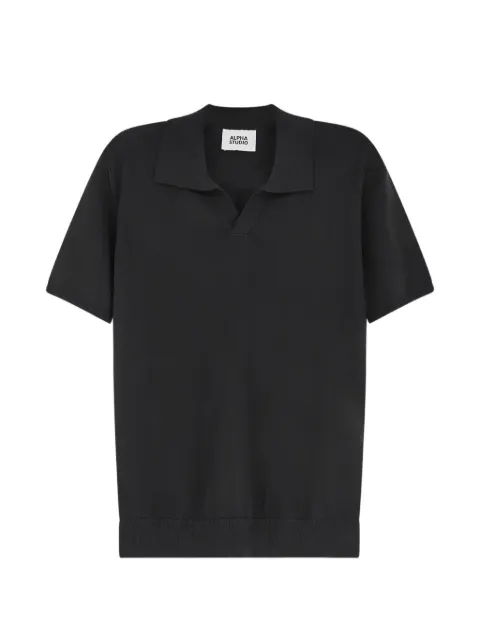 ALPHA STUDIO short-sleeved T-shirt Black AU5041B