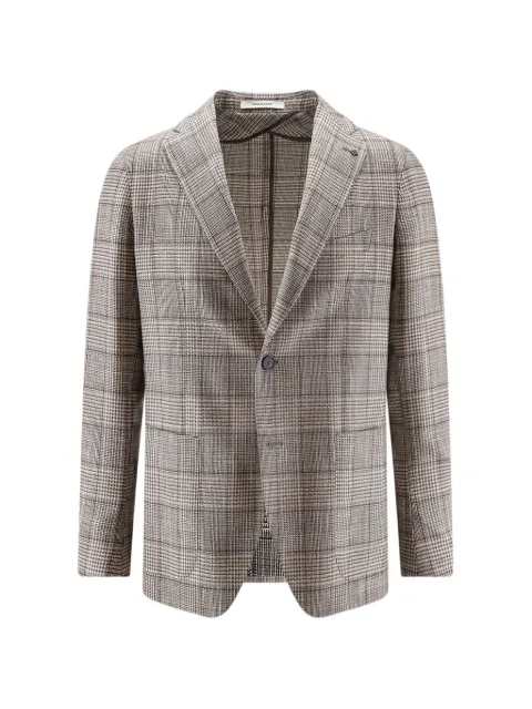 Tagliatore Prince of Wales check blazer Brown 1SMC22KAI070141