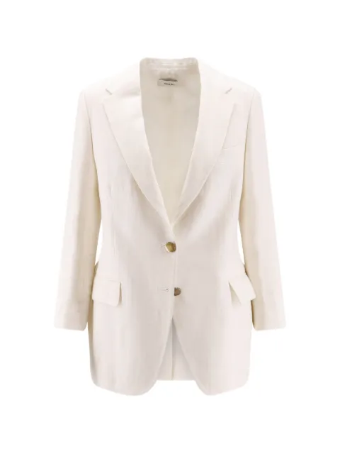 SAULINA Antonia single-breasted blazer White ANTONIA