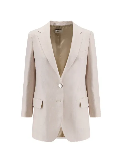 SAULINA Antonia silk blazer Neutrals ANTONIA