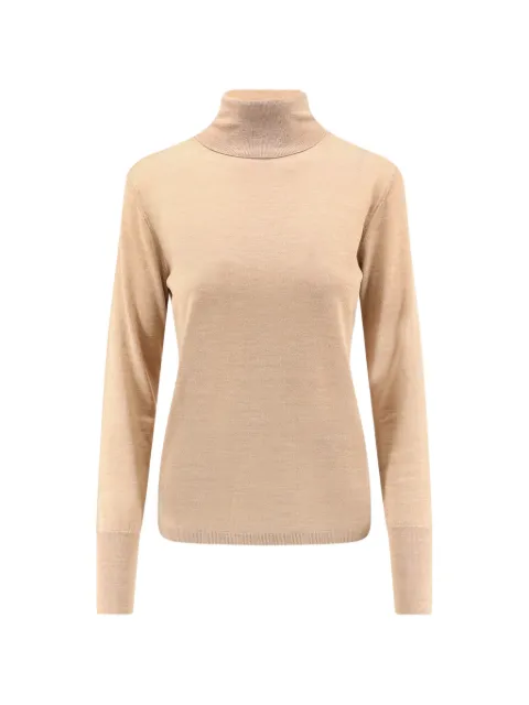 ASPESI roll-neck long-sleeve fine-knit top Neutrals 3983V108