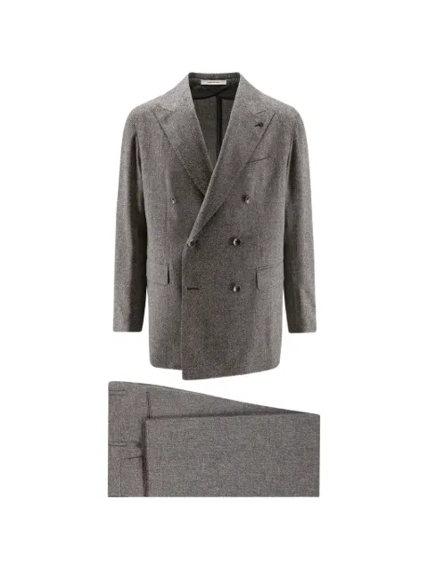 Tagliatore double-breasted peak-lapels suit Grey 2SNY10BNTAI610093