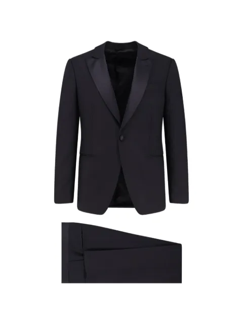 Lardini Soiree satin-lapel tuxedo Black CN5935E1CN64307999