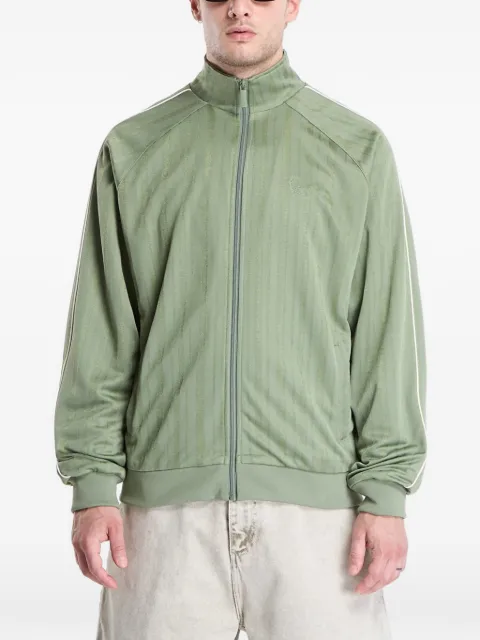 karl kani Signature Shadow side-stripe jacket Green KM2620202