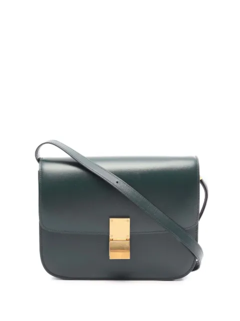 Celine Pre-Owned 2000-2026 Medium Calfskin Classic Box crossbody bag Green AT8NZ2322ELRVQ2C