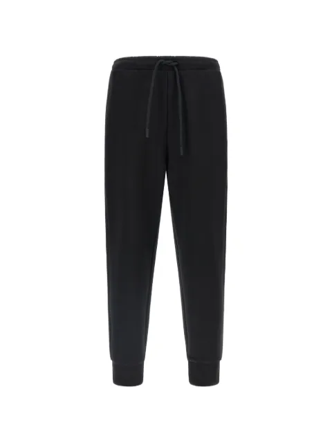 BOSS Hadiko stretch-cotton track pants with puff-print logo Black 50565748