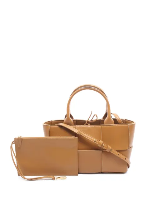 Bottega Veneta Pre-Owned 2012-2026 Mini Intrecciato Arco Tote satchel Brown AV3OESSBCM4AVPYP