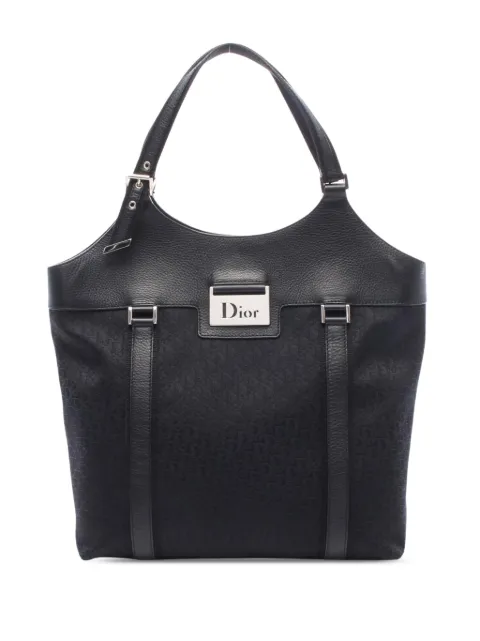 Christian Dior Pre-Owned 20th Century Diorissimo Trotter Canvas Street Chic tote bag Black 3L6YSBMTMQ6LIGCO