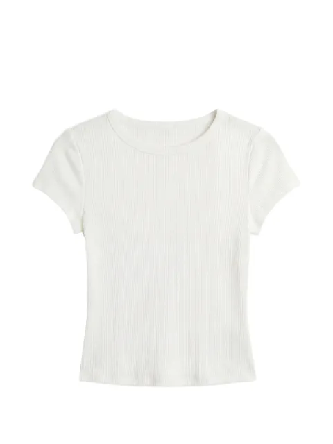 Reformation Talia ribbed T-shirt White 1318544WHT