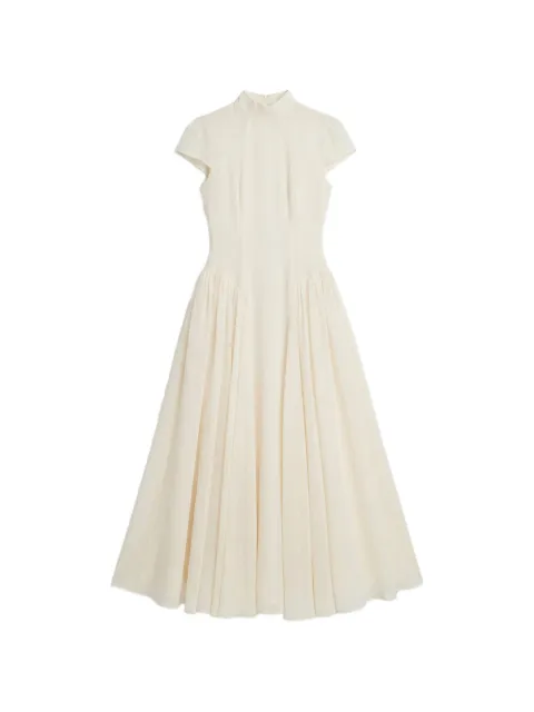 Reformation Maven cap-sleeve midi dress Neutrals 1316476FDL