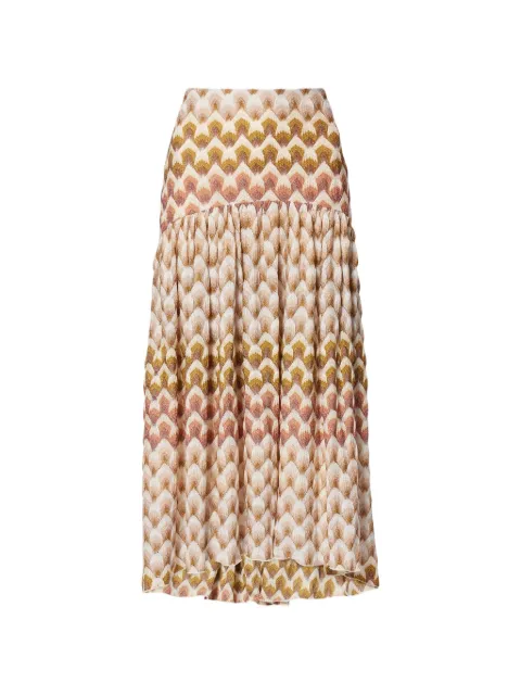 Missoni Rock Damen zigzag-knit skirt Neutrals DS26WH02BR015L