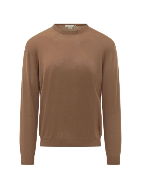 Malo Alfredo fine-knit wool sweater Brown UXA386F2Z10