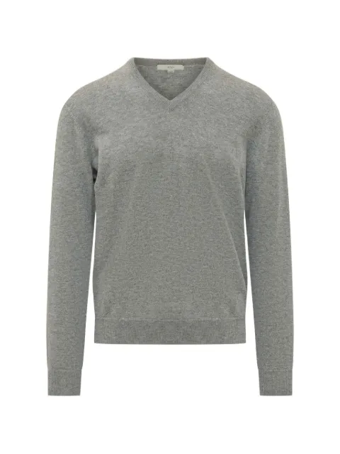Malo V-neck cashmere sweater Grey UXB111F1K02
