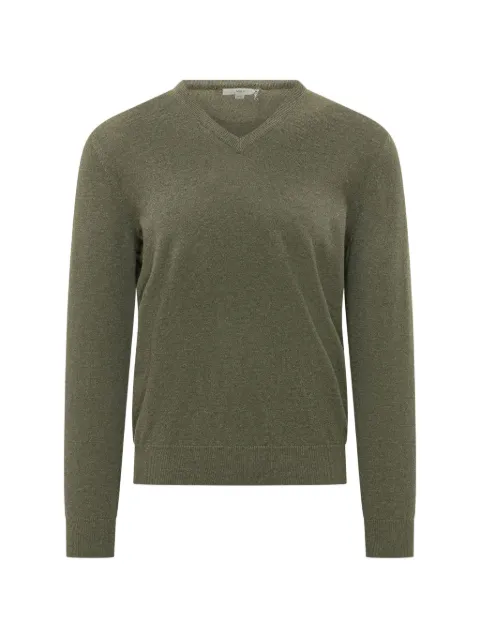 Malo V-neck cashmere jumper Green UXB111F1K02