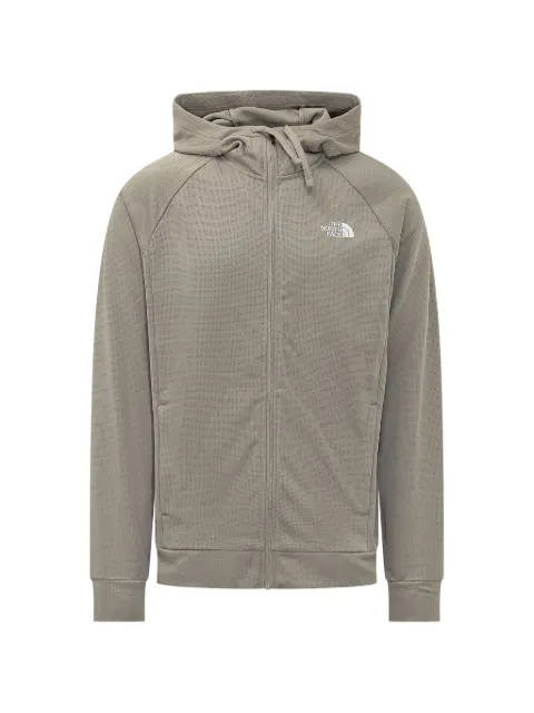The North Face logo-print zip-up hoodie Neutrals NF0A8DVY