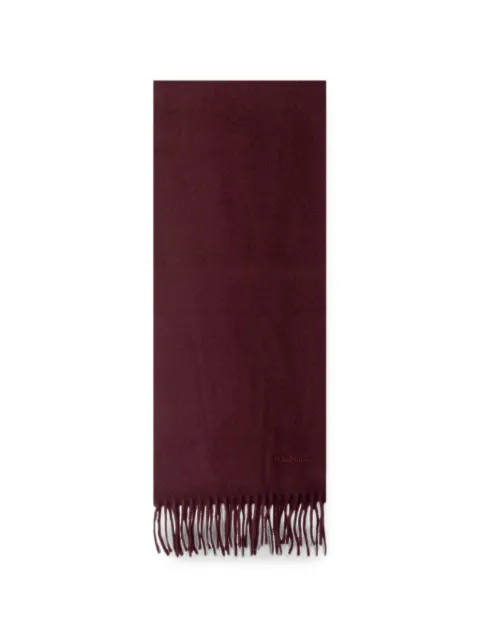 Max Mara fringed wool scarf Red 2624546231600