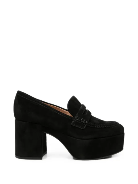 Gianvito Rossi platform penny loafers Black G2536335RICSUE