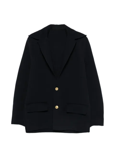 sacai hooded gold-tone button blazer Blue 2604125M201