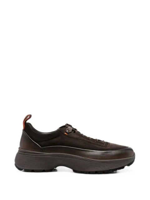 Santoni panelled chunky-sole sneakers Brown MBBU22256SNEKUBTT60