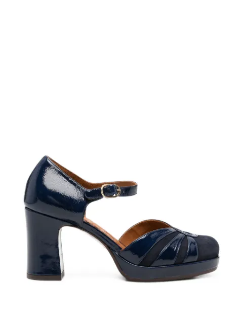 Chie Mihara patent-finish Mary Jane pumps Blue DEVI49ANTENUIT