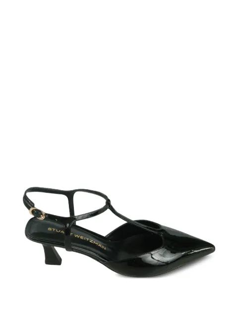 Stuart Weitzman Vinnie T-strap sandals Black VINNIETSTRAPPUMP