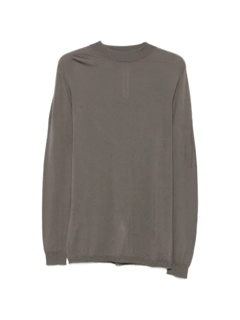 Rick Owens ribbed-trim long-sleeve sweater Grey RU02F4625M