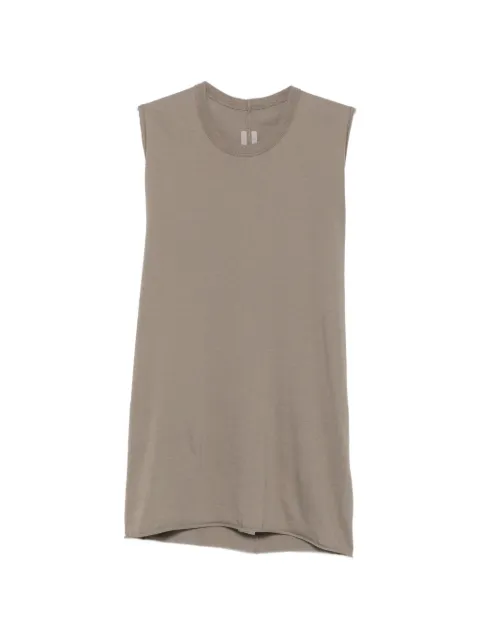 Rick Owens raw-edge seam-detail vest Grey RU02F4151JA