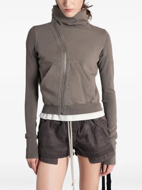 Rick Owens DRKSHDW Mountain asymmetric-zip sweatshirt Grey DS02F6239F
