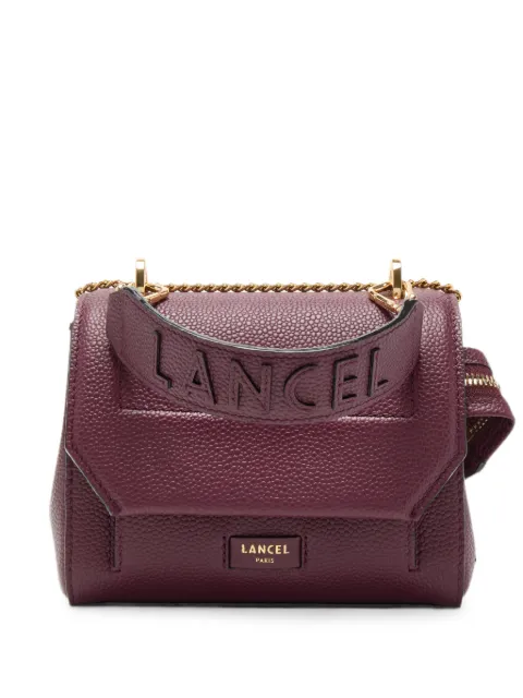 Lancel Ninon grained leather shoulder bag Purple A09221WPTU