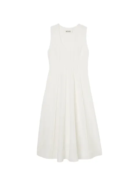 Róhe sculptural pleated midi dress White 42033253
