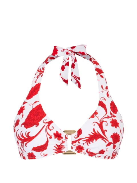 Heidi Klein Evia floral-print halterneck bikini top White 26SSEV09PRTPRT