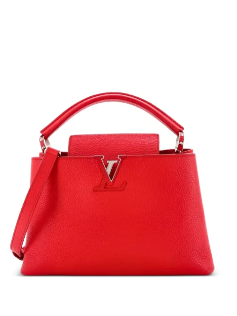 Louis Vuitton Pre-Owned Capucines Bag Leather PM satchel Red QQ050O809U4Y76EF