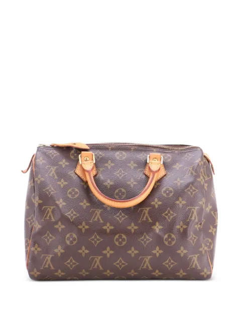Louis Vuitton Pre-Owned Speedy Handbag Monogram Canvas 30 satchel Brown O7ULD7THNUMQGR1D