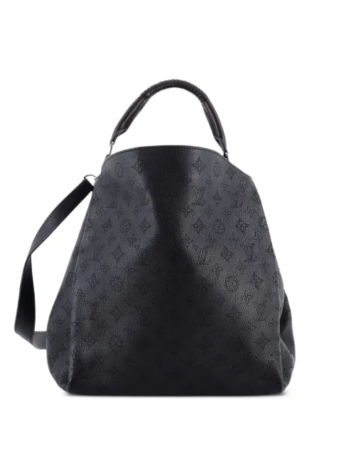 Louis Vuitton Pre-Owned Babylone Handbag Mahina Leather PM hobo bag Black HNYNNVKCY3A7CSX2
