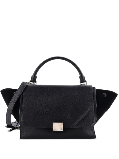 Celine Pre-Owned Tricolor Trapeze Bag Leather Small satchel Black EX5GBCY26FXAQSEV
