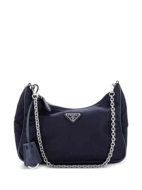 Prada Pre-Owned Re-Edition 2005 Shoulder Bag Tessuto Small crossbody bag Blue AR0PTWF3B7W9ZF0V