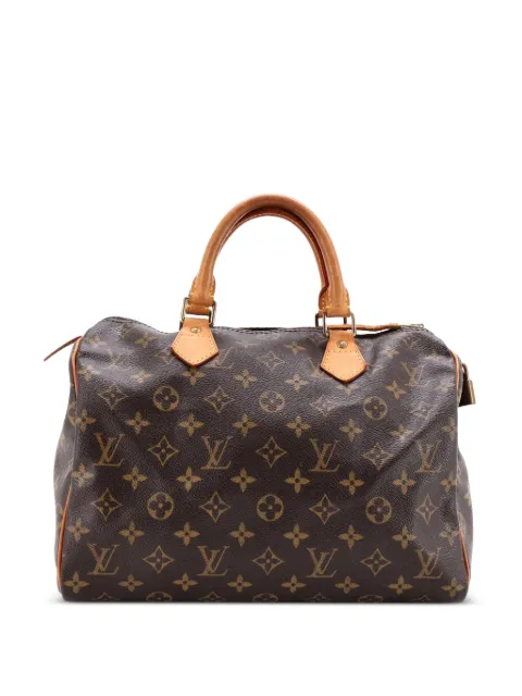 Louis Vuitton Pre-Owned Speedy Handbag Monogram Canvas 30 satchel Brown 9TKFRQHJWE4AY9V9
