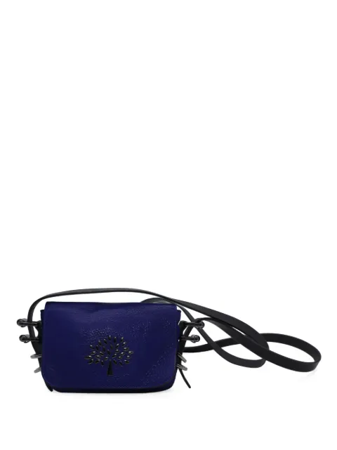 Mulberry Pre-Owned Mila Mini leather crossbody bag Blue NAPPUGBBA098149W