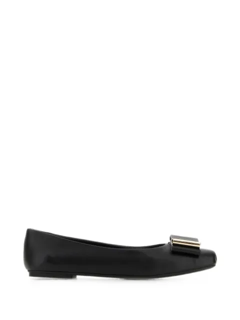 Ferragamo Lina bow-detail ballet flats Black 01G2557631671C