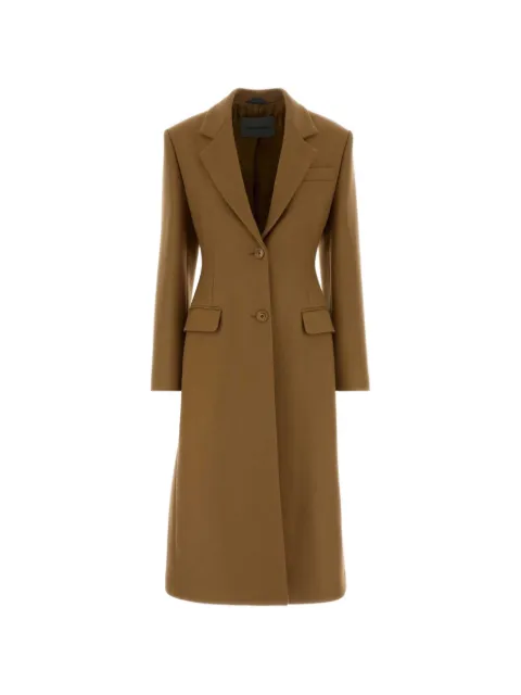 Balenciaga single-breasted coat in camel Brown A00285TUU43