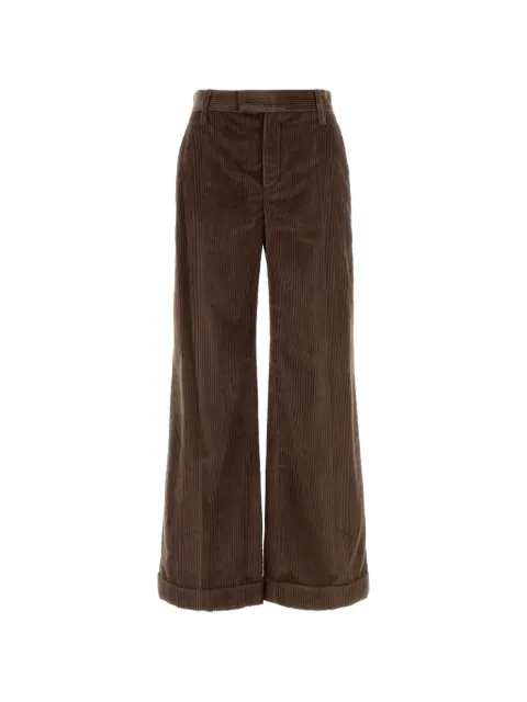 Brunello Cucinelli corduroy wide-leg trousers Brown MA180P8492C9812