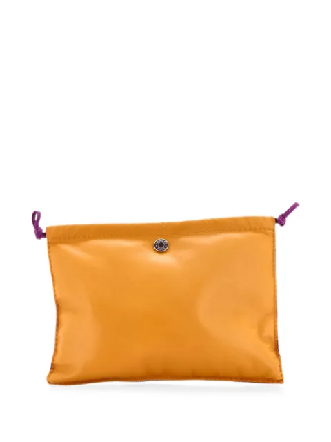 Hermès Pre-Owned Pilo Milo Lambskin and Swift pouch Neutrals LWH444WXXQABI6U6