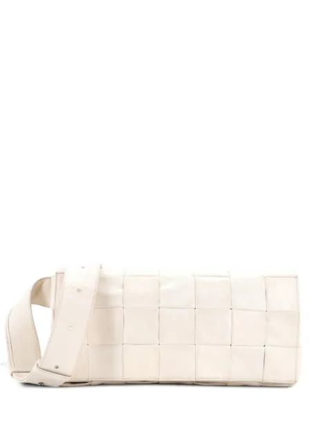 Bottega Veneta Pre-Owned Stretch Cassette Maxi Intrecciato Leather Large crossbody bag Neutrals KFD9BDJ0R7JTLBK9