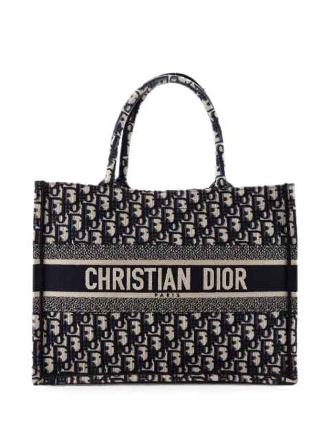 Christian Dior Pre-Owned Book Oblique Canvas Medium tote bag Blue KBNNG1JFC7K09SKC