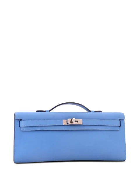 Hermès Pre-Owned Kelly Cut Pochette Swift clutch bag Blue H5L7RLL9SZZ0LRXV