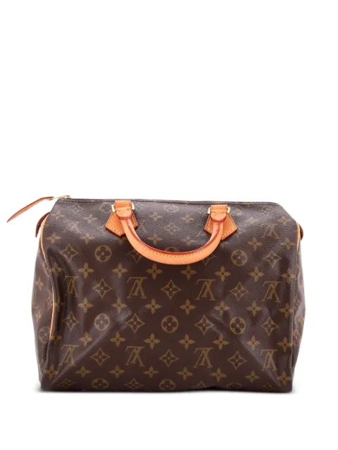 Louis Vuitton Pre-Owned Speedy Handbag Monogram Canvas 30 satchel Brown DT3EARU0UOM56AFS