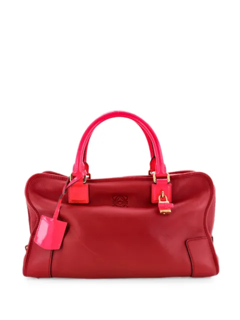 Loewe Pre-Owned Amazona NM Bag Leather 36 satchel Red BDF4ESY6UC1743KX