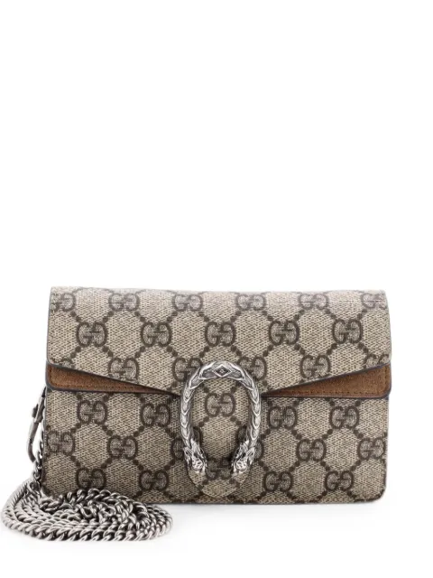 Gucci Pre-Owned Dionysus Bag GG Coated Canvas Super Mini crossbody bag Brown 7YA1M37C1MUFU2IC