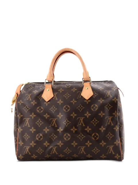 Louis Vuitton Pre-Owned Speedy Handbag Monogram Canvas 30 satchel Brown TVB2K4OMHVBDK1KQ
