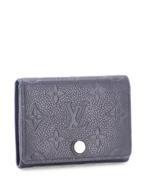 Louis Vuitton Pre-Owned Multicartes Monogram Empreinte Leather card holder Black 7DFX8NHALAO2DP7X